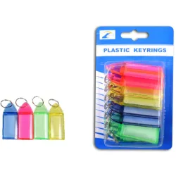 Brelok do kluczy A'8 dwustronny FLUO mix kolorów Brelok do kluczy A'8 dwustronny FLUO mix kolorów